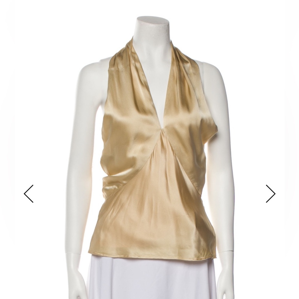 L’Agence Silk halter Blouse